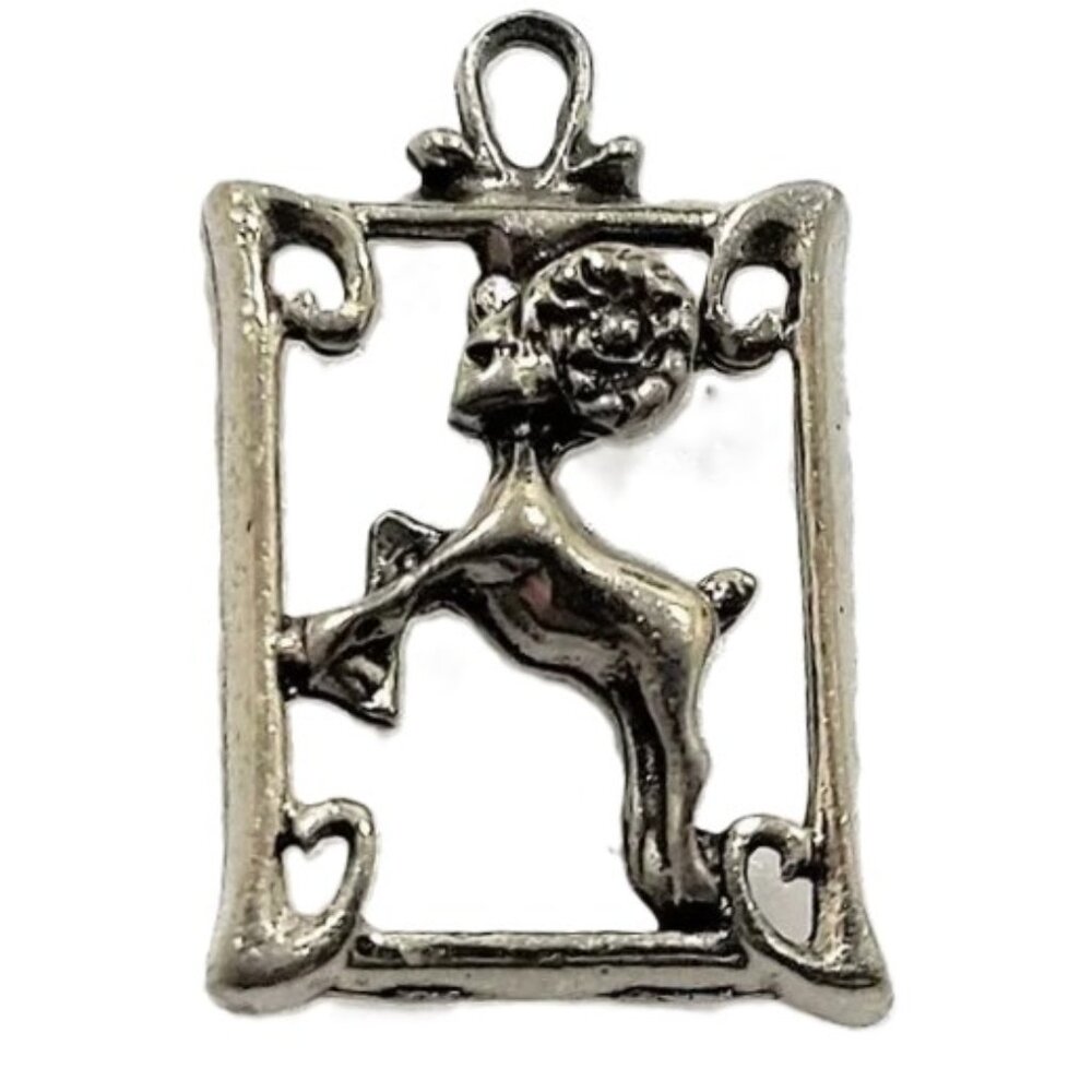 ARIES charm pewter laser cut pendant NEW vintage Zodiac sign Ram